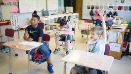 Students in classroom