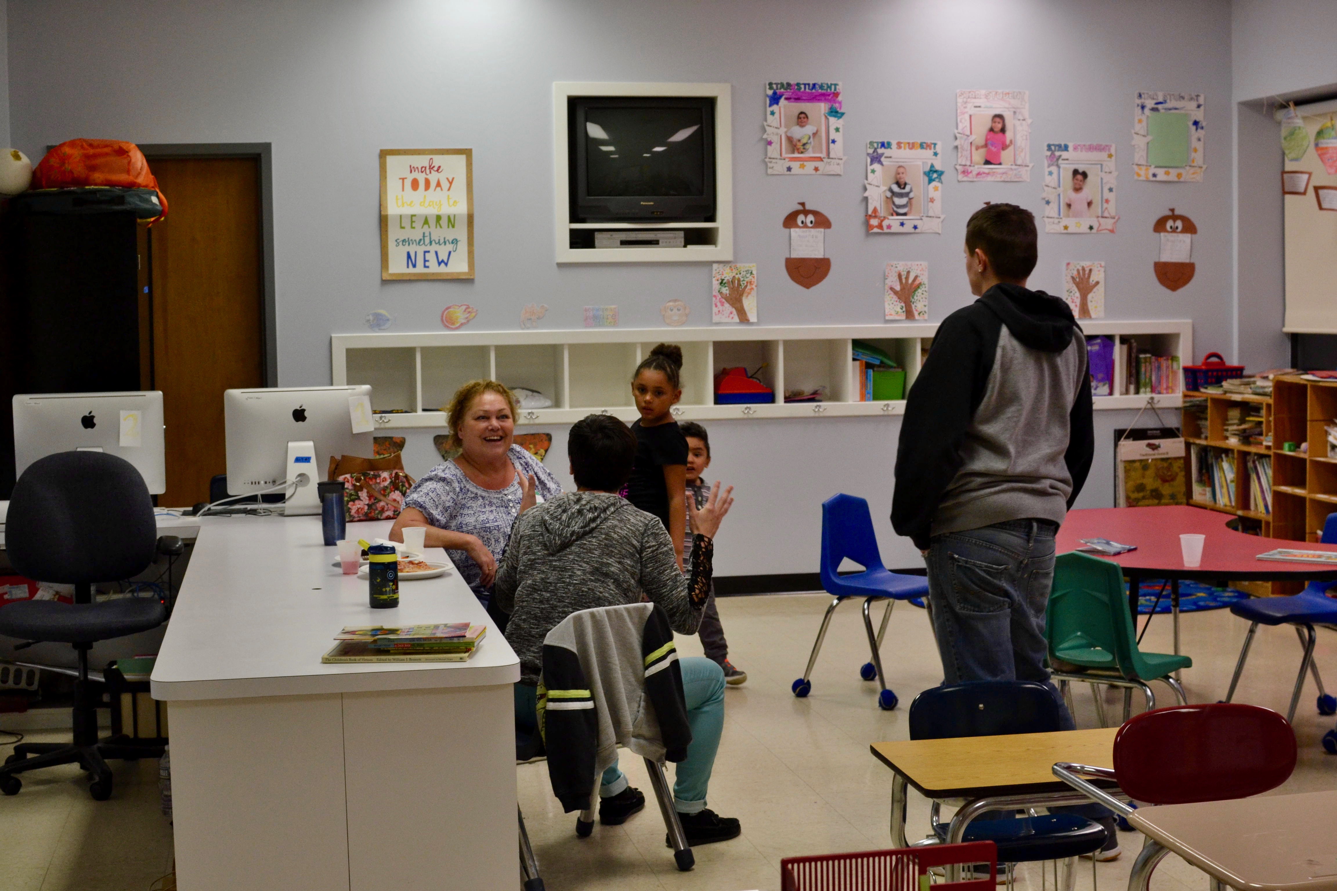 students in classroom